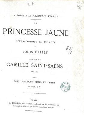 La Princesse jaune La Princesse jaune