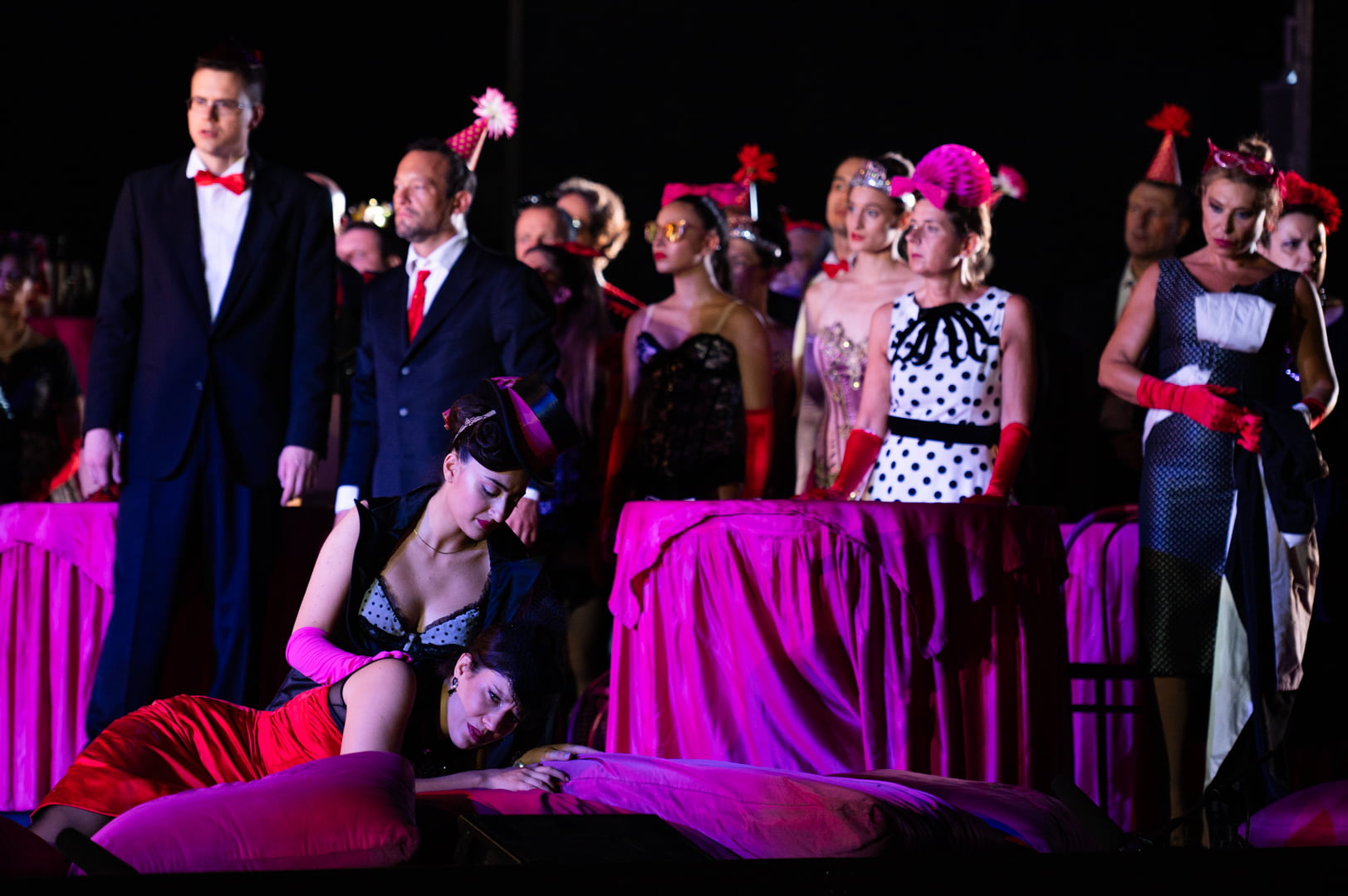 La traviata_Francesca Dotto (Violetta),Ekaterine Buachidze (Flora)_ph Fabrizio Sansoni-Opera di Roma 2023_6326 La Traviata - Teatro dell’Opera di Roma (italian)