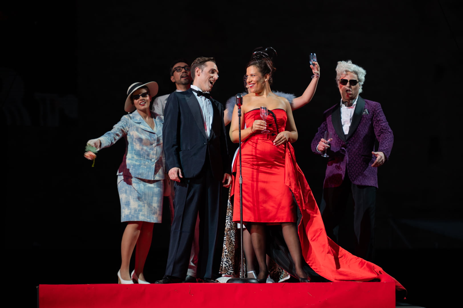 La traviata_Sala (Alfredo), Dotto (Violetta), Suleiman (Annina), Rossi (Marchese d_Obigny)_ph Fabrizio Sansoni-Opera di Roma 2023_4837 La Traviata - Teatro dell’Opera di Roma (italian)