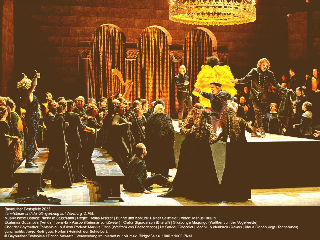 Tan_050723_290_©EnricoNawrath_press-antique Tannhäuser. Bayreuth. Wenige Buhrufe, viele Bravorufe.